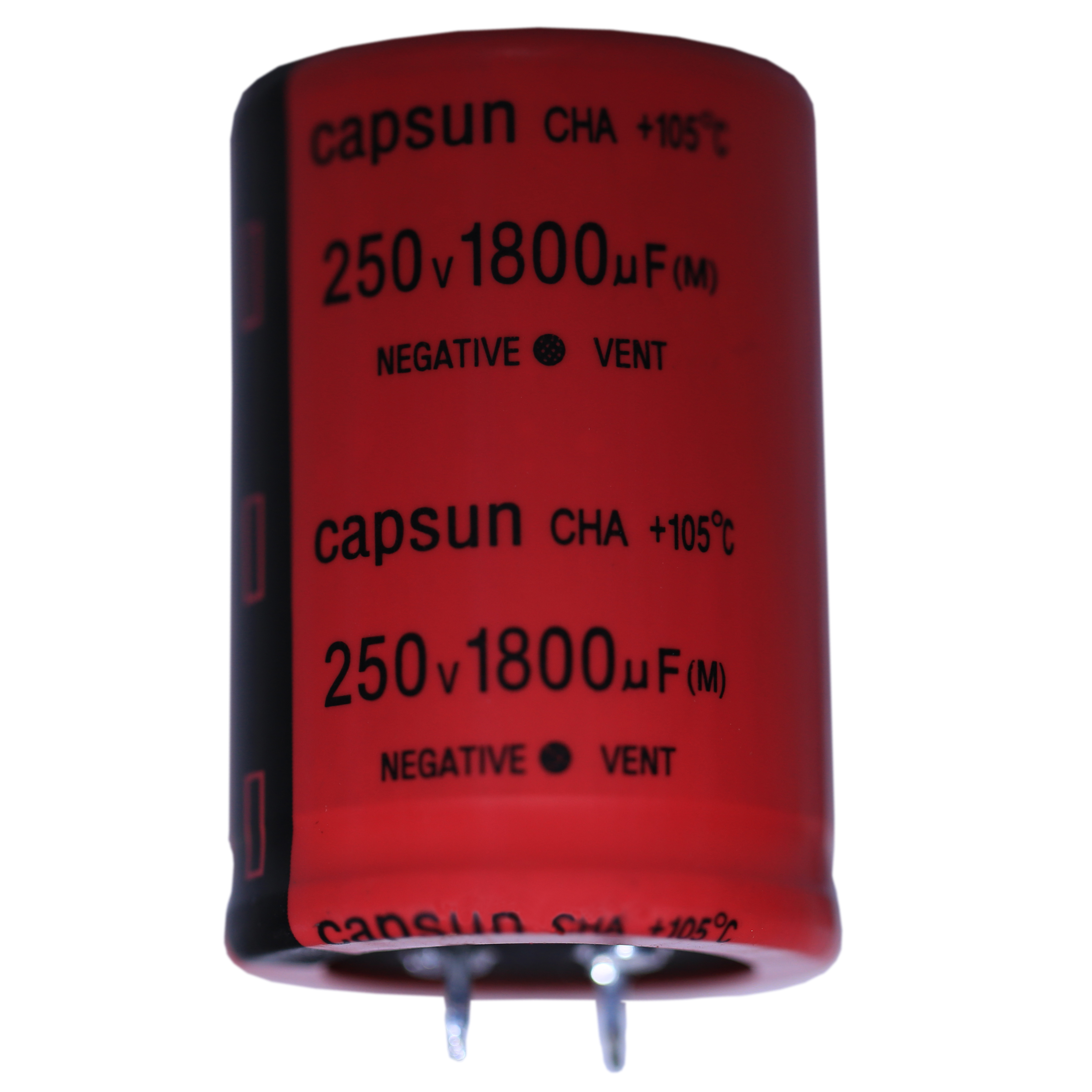 No sparks DC overvoltage, downsized Aluminum electrolytic capacitor