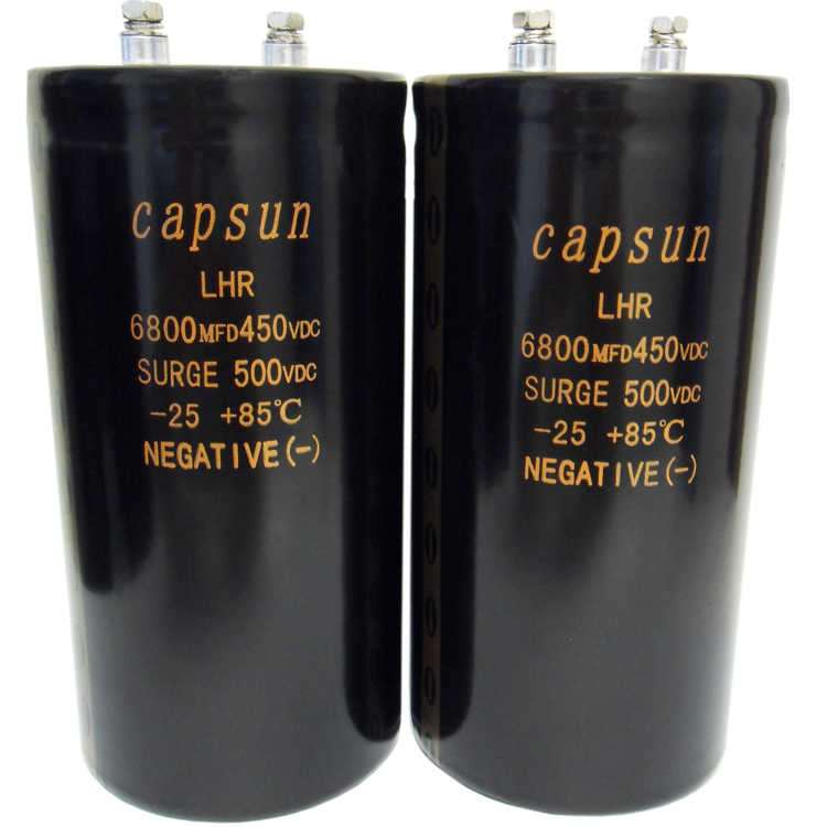 For charge and discharge application Aluminum electrolytic capacitor